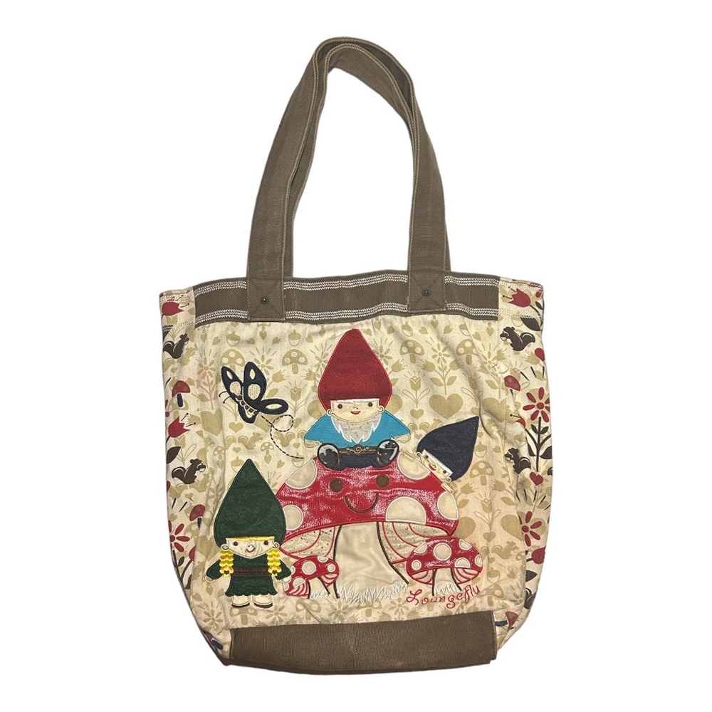 Loungefly Garden Gnome Troll Mushroom Tote Vintage sold out